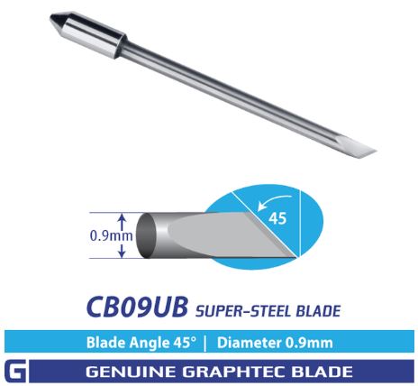 .9mm supersteel blade for Graphtec Plotters (No Spring) (2/pack)